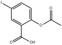 2-アセトキシ-5-ヨード安息香酸 化学構造式