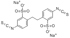 4,4'-ジイソチオシアノ-2,2'-ジヒドロスチルベンジスルホン酸二ナトリウム塩 化学構造式