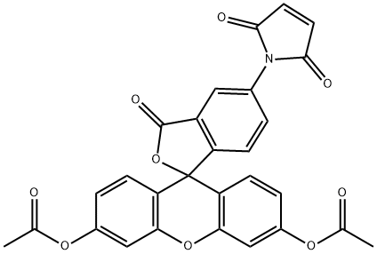 二酢酸フルオレセイン5-マレイミド 化学構造式