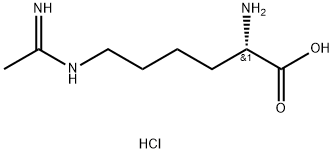N(6)-(1-イミノエチル)-L-リシン塩酸塩 化学構造式