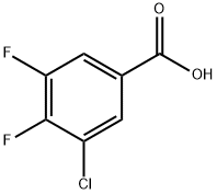 3-クロロ-4,5-ジフルオロ安息香酸 化学構造式