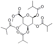 Methyl 1,2,3,4-Tetra-O-isobutyryl-b-D-glucopyranuronate Structure