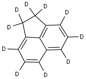 アセナフテン-D10 化学構造式