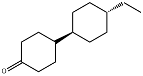 反式-4'-乙基-[1,1'-联环己烷]-4-酮 结构式