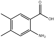 2-氨基-4,5-二甲基苯甲酸, 15089-51-7, 结构式