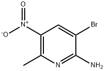 2-Amino-3-bromo-6-methyl-5-nitropyridine Struktur