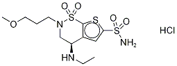 ブリンゾラミド塩酸塩 化学構造式