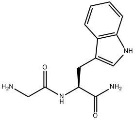 (2S)-2-[(2-aminoacetyl)amino]-3-(1H-indol-3-yl)propanamide Structure