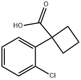 1-(2-氯苯基)-环丁烷羧酸 结构式