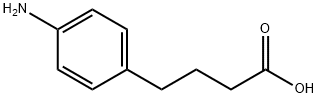 4-(4-氨基苯基)丁酸 结构式