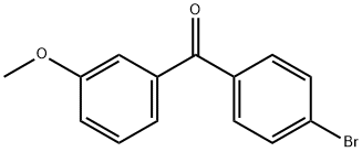 3-メトキシ-4′-ブロモベンゾフェノン 化学構造式