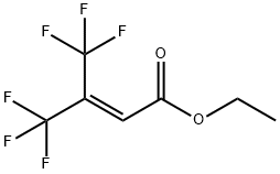 4,4,4-トリフルオロ-3-(トリフルオロメチル)クロトン酸エチル 化学構造式