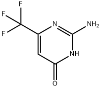 2-アミノ-4-ヒドロキシ-6-トリフルオロメチルピリミジン 化学構造式