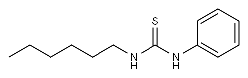 1-己基-3-苯基-2-硫脲 结构式
