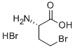 (S)-(+)-2-アミノ-4-ブロモ酪酸臭化水素酸塩 化学構造式
