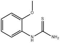 (o-メトキシフェニル)チオ尿素 化学構造式