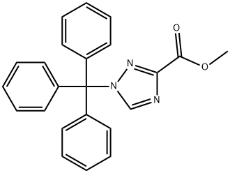 1-三苯甲基-1H-1,2,4-三唑-3-羧酸甲酯, 151607-70-4, 结构式