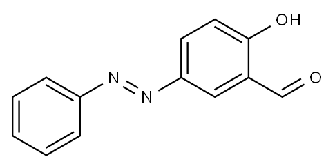 2-HYDROXY-5-PHENYLAZOBENZALDEHYDE Structure