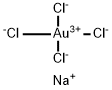 Sodium tetrachloroaurate Struktur
