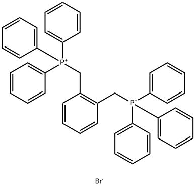 o-キシリレンビス(トリフェニルホスホニウム)・2ブロミド 化学構造式