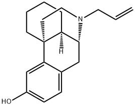 17-(2-プロペニル)モルフィナン-3-オール 化学構造式