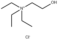 triethyl(2-hydroxyethyl)ammonium chloride Structure