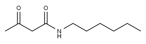 N-hexylacetoacetamide Structure