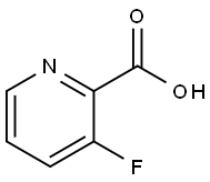 3-フルオロ-2-ピリジンカルボン酸 化学構造式