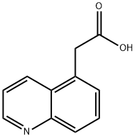 喹啉-5-乙酸, 152150-03-3, 结构式