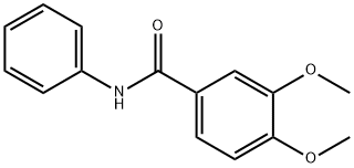 3,4-二甲氧基-N-苯基苯甲酰胺, 1522-67-4, 结构式