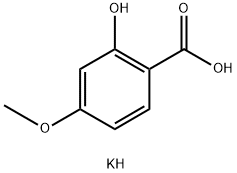メトキシサリチル酸K 化学構造式