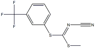 METHYL [3-(TRIFLUOROMETHYL)PHENYL] CYANOCARBONIMIDODITHIOATE Structure