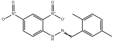 2,5-ジメチルベンズアルデヒド-DNPH 化学構造式