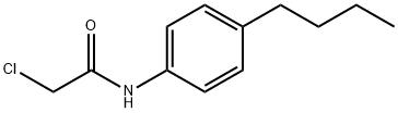 N-(4-丁基苯基)-2-氯-乙酰胺, 1527-62-4, 结构式