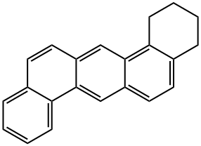 1,2,3,4-テトラヒドロジベンゾ[a,h]アントラセン 化学構造式