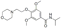 N-イソプロピル-3,5-ジメトキシ-4-(2-モルホリノエトキシ)ベンズアミド 化学構造式