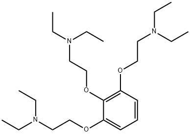 2,2',2''-(1,2,3-ベンゼントリイルトリスオキシ)トリス(N,N-ジエチルエタンアミン) 化学構造式