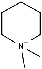 1,1-ジメチルピペリジン-1-イウム 化学構造式