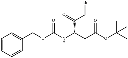 Z-ASP(OTBU)-ブロモメチルケトン 化学構造式