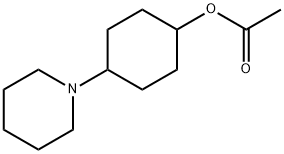 4-ピペリジノシクロヘキシル=アセタート 化学構造式