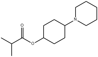 4-Piperidinocyclohexyl=isobutyrate Struktur
