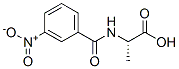 (3-nitrobenzoyl)alanine Structure