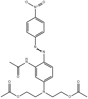 2,2'-[[3-acetamido-4-[(4-nitrophenyl)azo]phenyl]imino]diethyl diacetate Structure