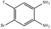 4-BROMO-5-FLUORO-1,2-PHENYLENEDIAMINE 98 Structure