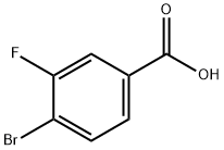 4-Bromo-3-fluorobenzoic acid Structure