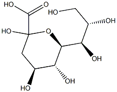 3-デオキシ-D-GLYCERO-D-GALACTO-2-ノヌロソニン酸 化学構造式