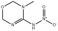 3-甲基-4-硝基亚胺四氢-1,3,5-恶二嗪 结构式