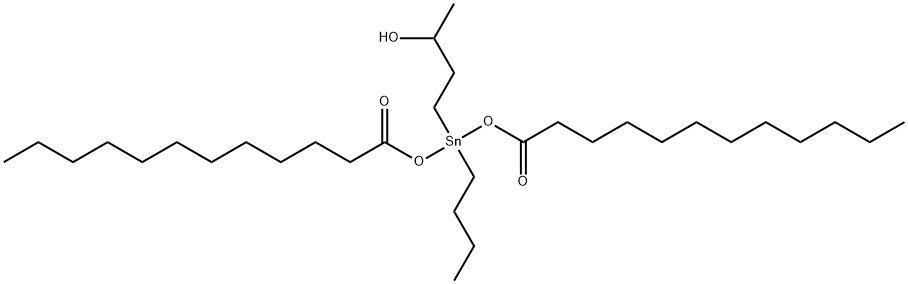 butyl(3-hydroxybutyl)tin dilaurate Struktur