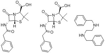 苄星青霉素, 1538-09-6, 结构式