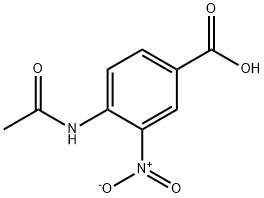 4-(アセチルアミノ)-3-ニトロ安息香酸 化学構造式
